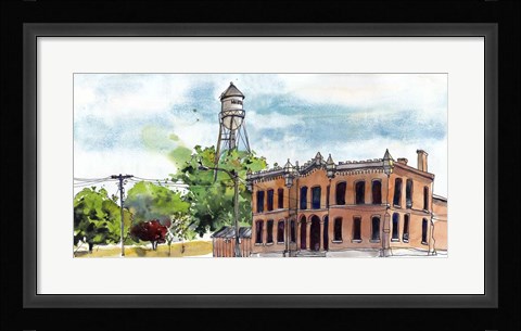 Framed Urban Points of Interest VI Print