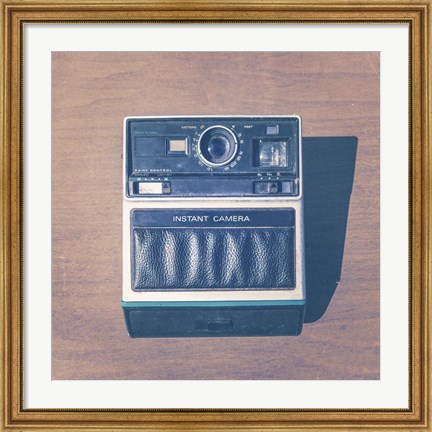Framed Vintage Camera III Print