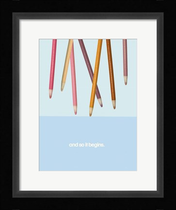 Framed School Study II Print