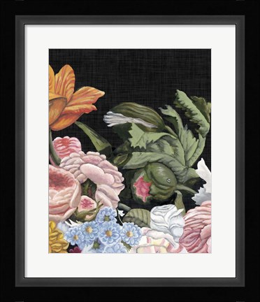 Framed Baroque Grid II Print