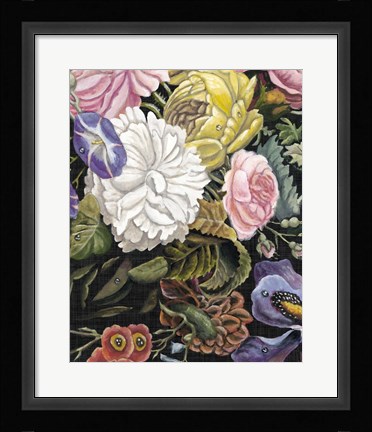 Framed Baroque Grid VII Print