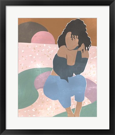 Framed Curly Lady II Print