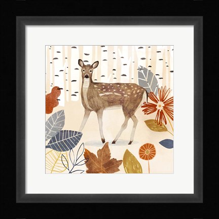 Framed Cozy Autumn Woodland II Print
