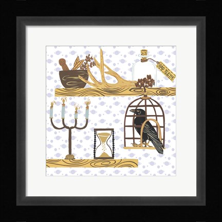 Framed Halloween Prep III Print