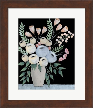 Framed Rosada Floral II Print