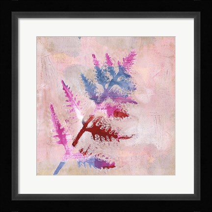 Framed Dappled Fern II Print