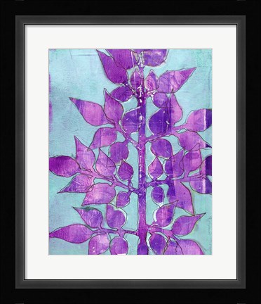 Framed Purple Planta I Print