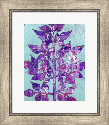 Framed Purple Planta II Print