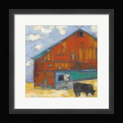 Framed Schullsburg Barn Print