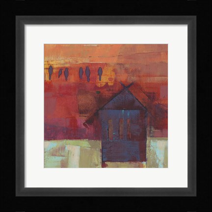 Framed Bird Barn Print