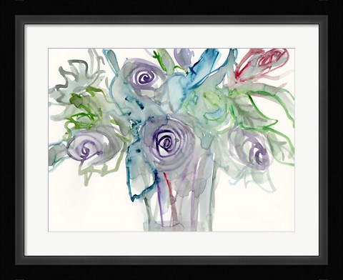 Framed Floral Accent II Print