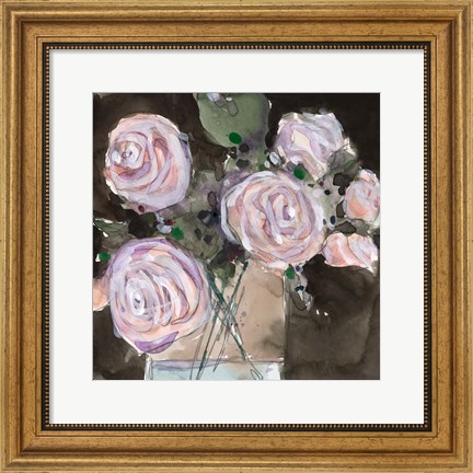 Framed Rose Clippings I Print