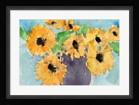 Framed Sunflower Moment I Print