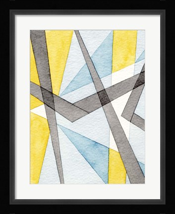 Framed Converging Angles I Print