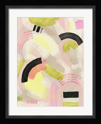 Framed Neon Marks II Print