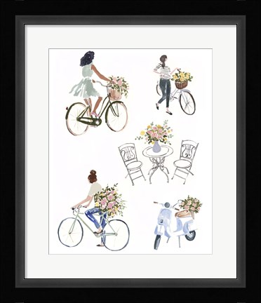 Framed Bring Home Flowers I Print
