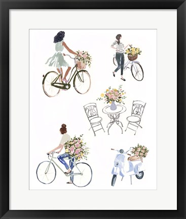 Framed Bring Home Flowers I Print