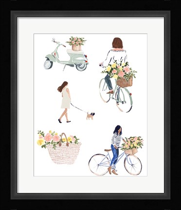Framed Bring Home Flowers II Print