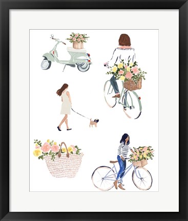 Framed Bring Home Flowers II Print