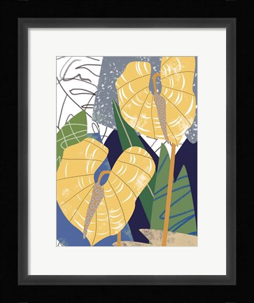 Framed Laceleaf Wind II Print