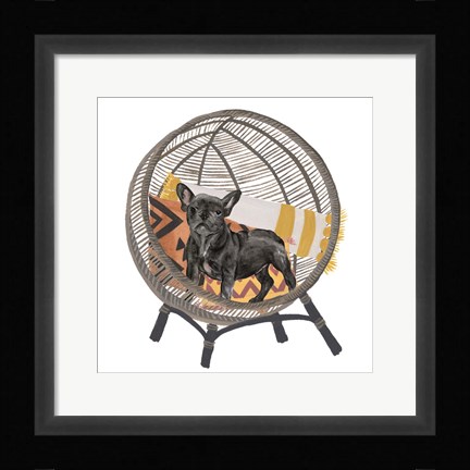 Framed Pom Pom Pup II Print