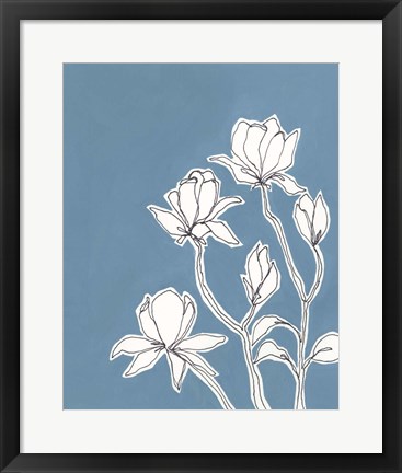 Framed Botanic Drawing IV Print