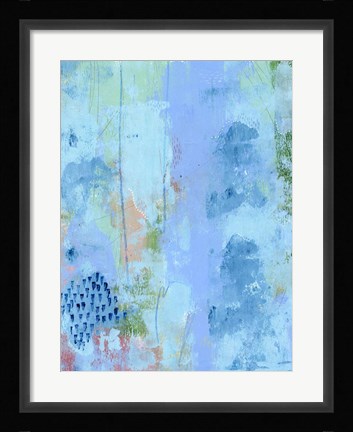 Framed Colored Bleu IV Print