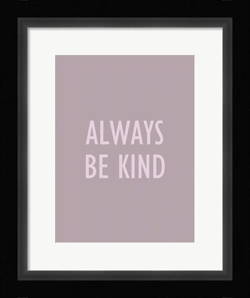 Framed Simple Sentiment II Print