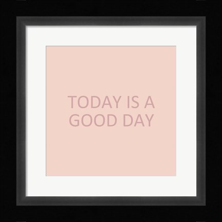 Framed Simple Sentiment III Print
