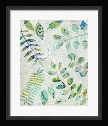 Framed Leaf Relics I Print