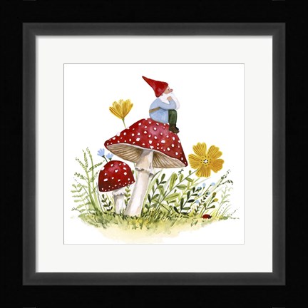 Framed Garden Guardian I Print