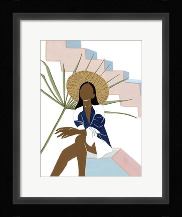 Framed Women in the Garden V Print
