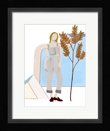 Framed Women in the Garden VI Print