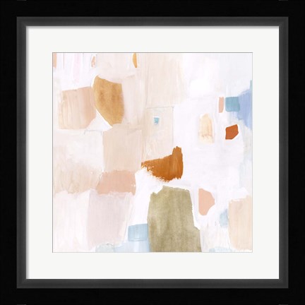 Framed Sea Glass Forms I Print