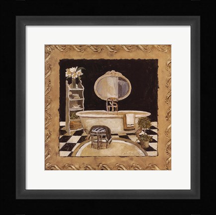 Framed Maison Bath III Print
