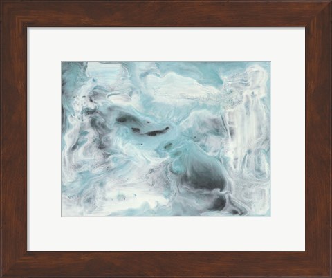 Framed Turquoise Light II Print