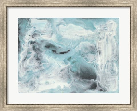 Framed Turquoise Light II Print