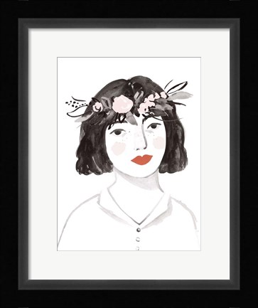 Framed Blossom Crown I Print