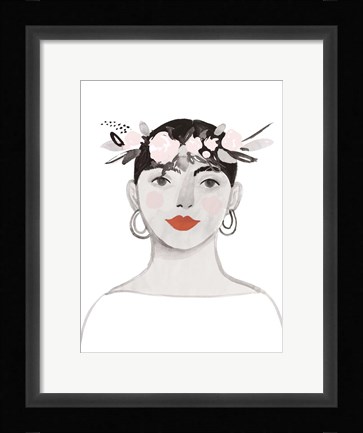 Framed Blossom Crown III Print