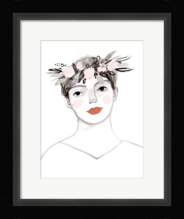 Framed Blossom Crown IV Print