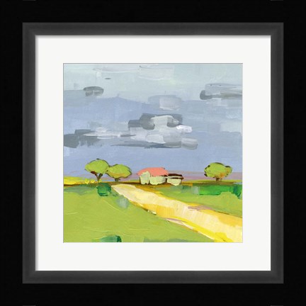 Framed Lay of the Land I Print