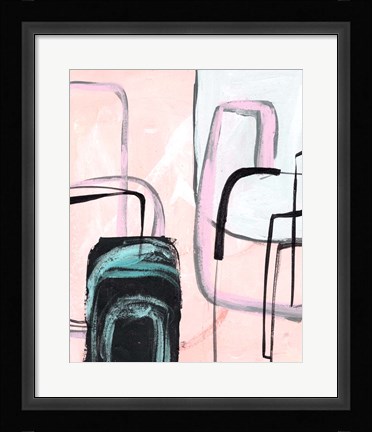 Framed Lumiere Rose II Print