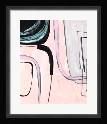 Framed Lumiere Rose IV Print