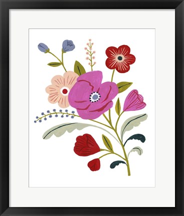 Framed Simple Flora III Print