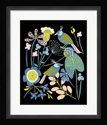 Framed Pleasure Garden II Print