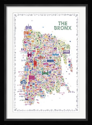 Framed New York Collection-Bronx Print