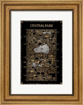 Framed Glam New York Collection-Central Park Print