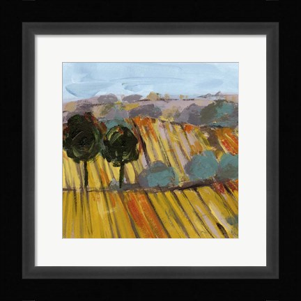 Framed Wheat Crop II Print