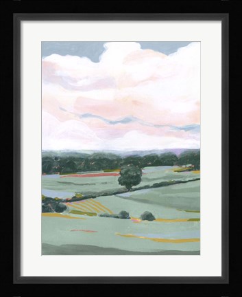 Framed Pastel View I Print