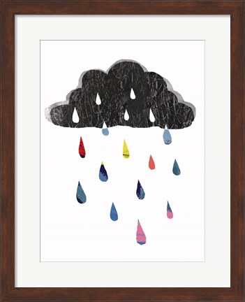 Framed Rainy Day Rainbow I Print